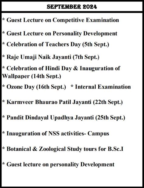Academic Calendar