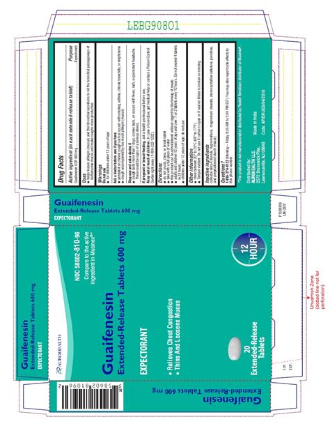 GUAIFENESIN tablet, extended release