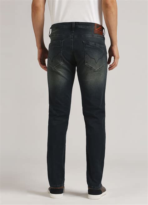 Vapour Dark Blue Low Rise Tapered Jeans | Pepe Jeans India