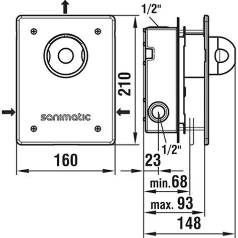 BIM objects - Free download! Inwalltouch, Shower control for concrete ...