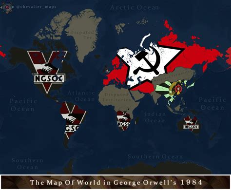 1984 Book Map 1984: Orwell Revisited : R/AlternateHistory