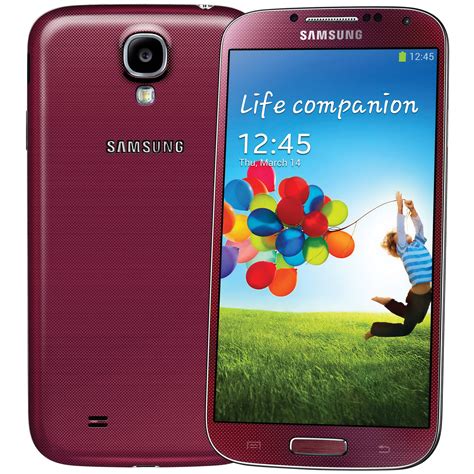 Samsung Galaxy S4 GT-I9500 16GB Smartphone I9500-RED B&H Photo