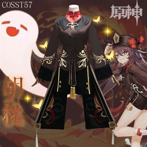 Anime Game Genshin Impact Hu Tao Cosplay Costumes | Ubuy India