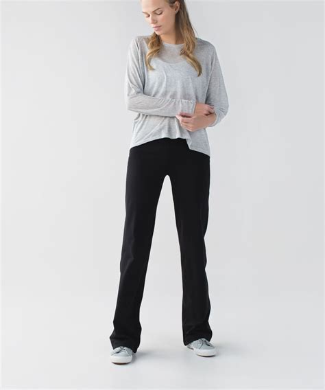 Lululemon Relaxed Fit Pant - Black - lulu fanatics