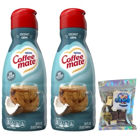 2 Pack CoffeeMate Coconut Creme Liquid Coffee Creamer FREE 1 oz. Freeze ...