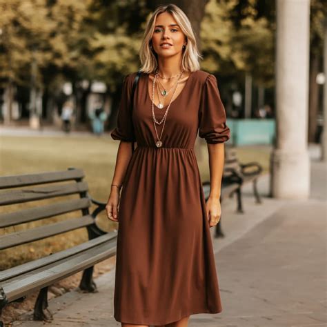 20 Gorgeous Brown Dress Outfit Inspirations!