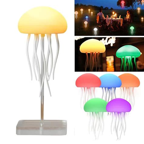 Jellyflow Lamp - LED Swimming Jellyfish Atmosphere Light With Voice ...