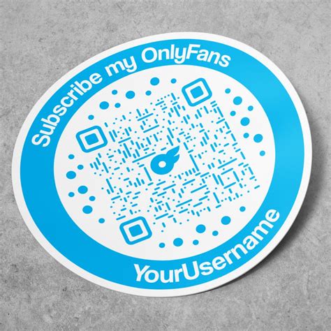 Custom Onlyfans Sticker Circle QR Code | Custom Circle QR Code | Personalised Onlyfans Sticker ...