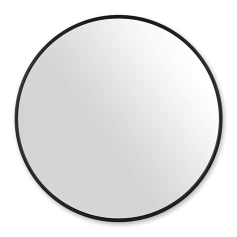 Buy Arcus Home Black Circle Mirror, 26 Inch Round Wall Mirror, Black ...