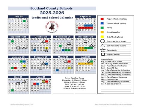 Scotland County Schools Calendar 2026-2027 [District]