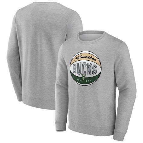 Milwaukee Bucks Hard Color Graphic Crew Sweatshirt - Mens | Rebel Sport