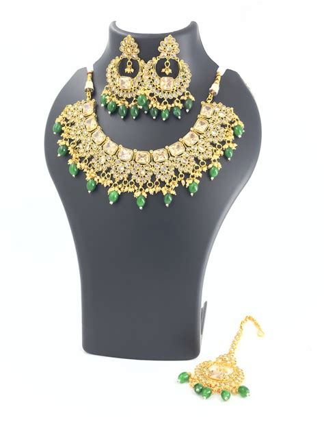 Green LCT AD Necklace set – Astikya