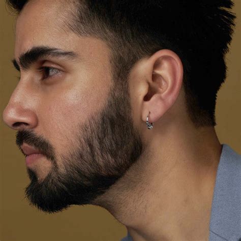 LeCalla - Buy 925 Sterling Silver Hoop Cartilage Earrings for Men Online