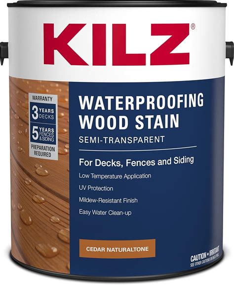 KILZ Waterproofing Wood Stain - Exterior, India | Ubuy