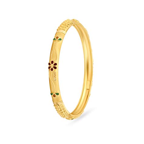 Floral Gold Bangles