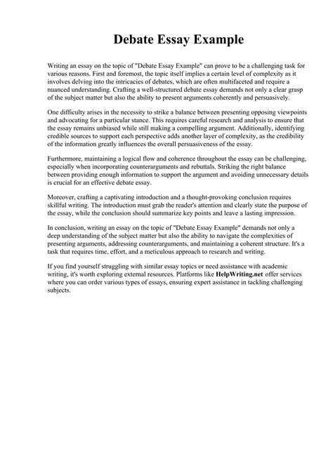 Image result for Debate Good Example