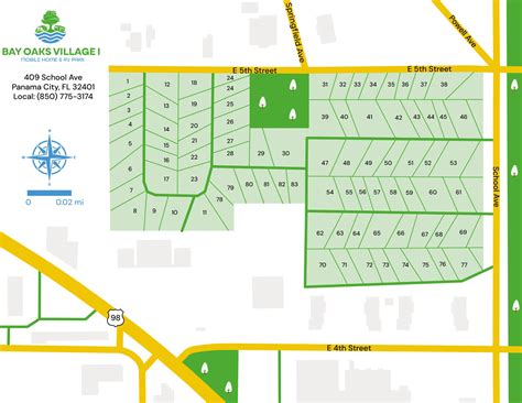 Bay Oaks Village I Park Site Map