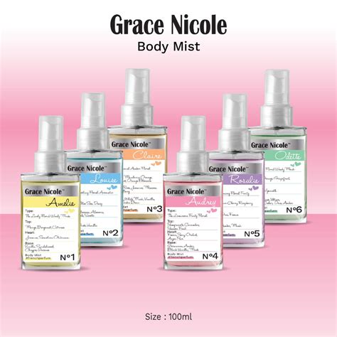 Jual GRACE NICOLE BODY MIST 100ML | Shopee Indonesia