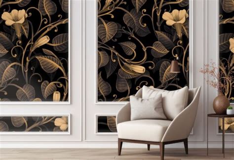 Buy Gold Wallpaper for Walls Online in India