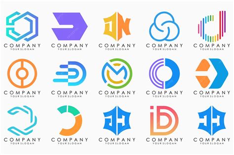 Premium Vector | Abstract letter d logo icon set design for business of luxury elegant simple - Abstract Letter D