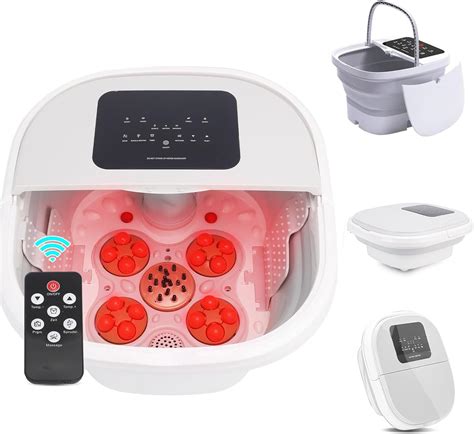 Amazon.com: Foot Spa Bath Massager with Heat, Bubbles, Vibration and ...