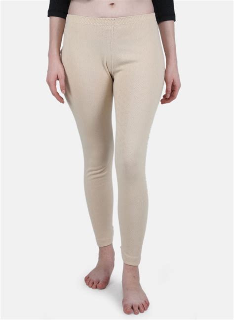 Buy Women Beige Solid Thermal Lower Online in India - Monte Carlo