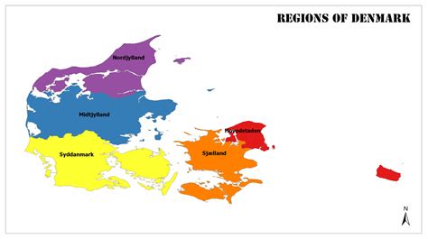 Regions of Denmark | Mappr
