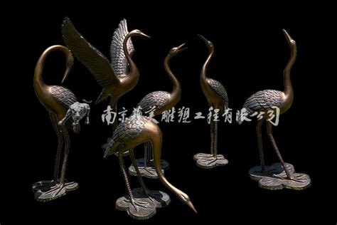定制 大型铸铜动物天鹅雕塑一对 丹顶鹤 长寿仙鹤 铜工艺品摆件-阿里巴巴