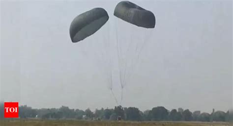 Indian Air Force tests BHISHM portable hospital for airdrop in Agra ...
