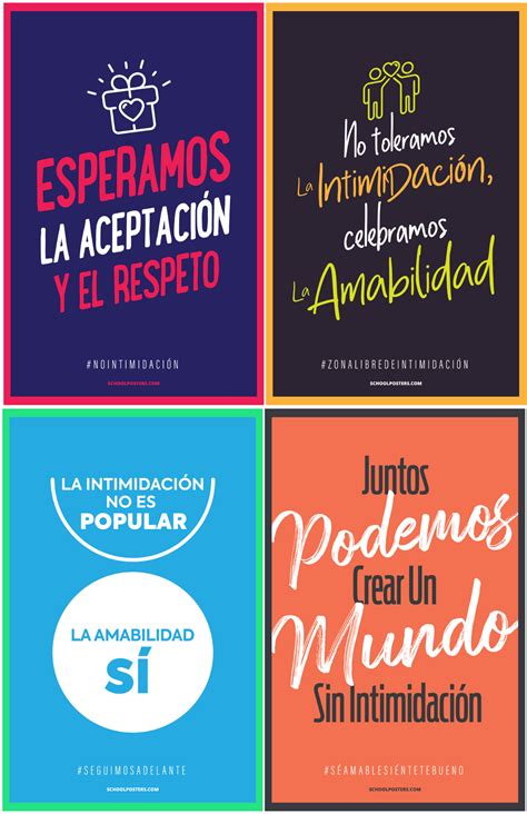 Spanish K-12 Bullying Prevention Poster Package – SchoolPosters.com LLC
