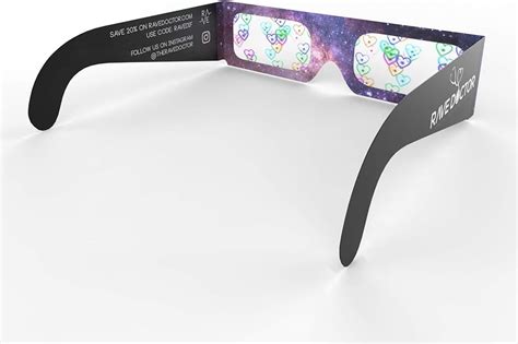 Rave Doctor Heart Diffraction Glasses, Rave and Paper Refraction India ...