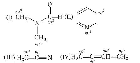 The compounds containing sp-hybridised carbon atom are