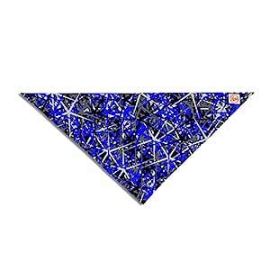KESS InHouse Trebam "Kaktus" Blue Black Digital Pet Bandana, 28" x 20 ...