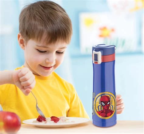 Marvel Spiderman Zing Stainless Steel Insulated Water Bottle by Joyo ...