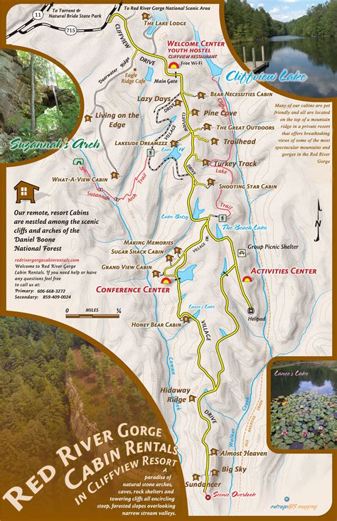 Map Of Red River Gorge Kentucky