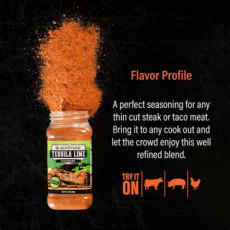 Blackstone Tequila Lime Seasoning 7.4 oz - Blackstone Products