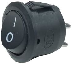 Electronic Spices KCD1 T125 6a 250v Ac Round Black Color 2 Pin Spst ...