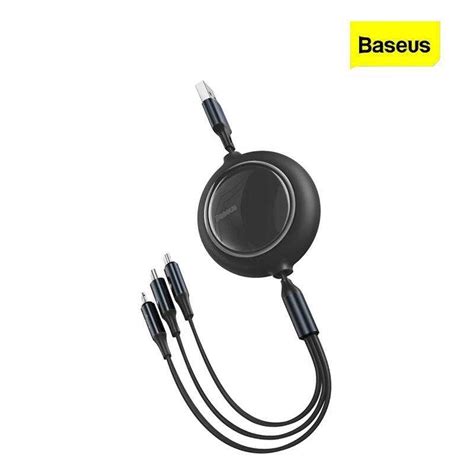 BASEUS สายชาร์จ 3 in 1 Cable USB/ Type C / Lightning ยาว 1.2m ไฟ 3.5A ...
