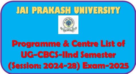 Revised Programme & Centre List of UG-CBCS-Second Semester (Session ...