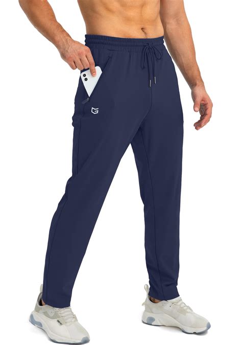 G Gradual Men's Sweatpants with Zipper Pockets Tapered Joggers for Men ...