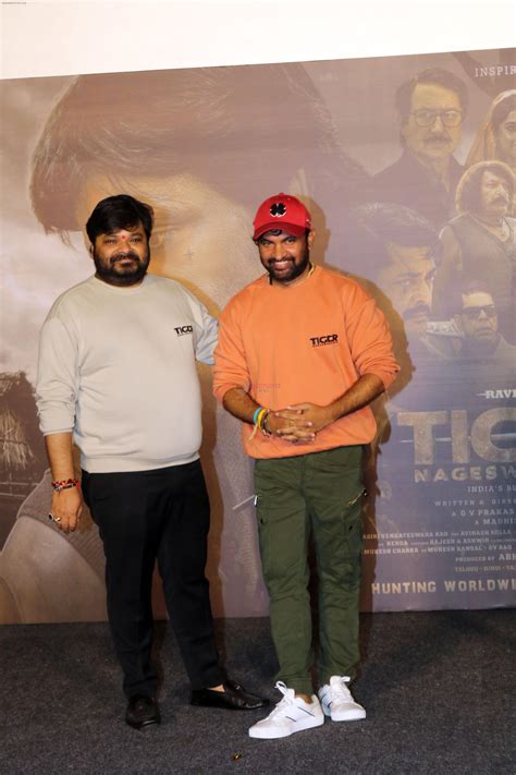 Abhishek Agarwal, Vamsi Krishna Naidu at Tiger Nageswara Rao Trailer ...