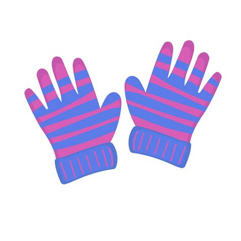 Kids Winter Gloves Clip Art