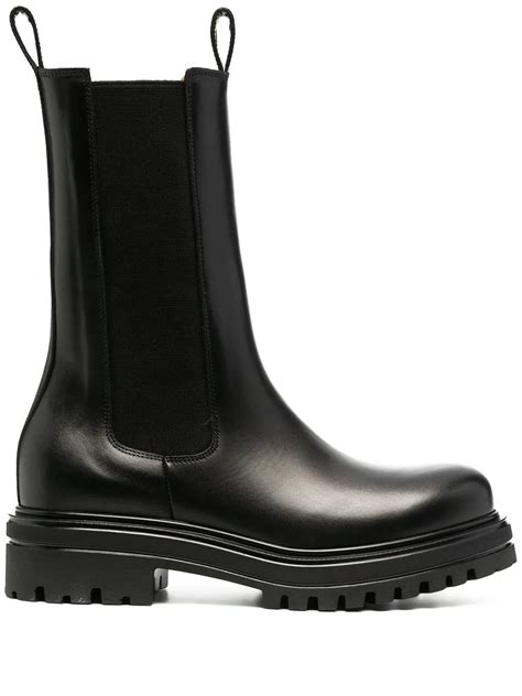 Scarosso Chunky Rubber-Sole Boots Price in India | Culture Circle
