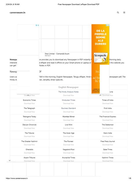 Image result for Newspaper PDF