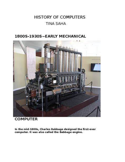 Image result for First Mechanical Computer