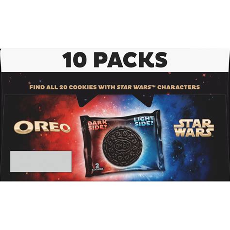 STAR WARS™ OREO Cookies, Special Edition, 10 Snack Packs (2 Cookies Per ...