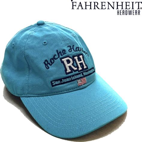 1点物 RH星条旗ターコイズブルーキャップ帽子US古着メンズレディース/アメカジブランド90sストリートMixスポーツUSハット水色青 ...