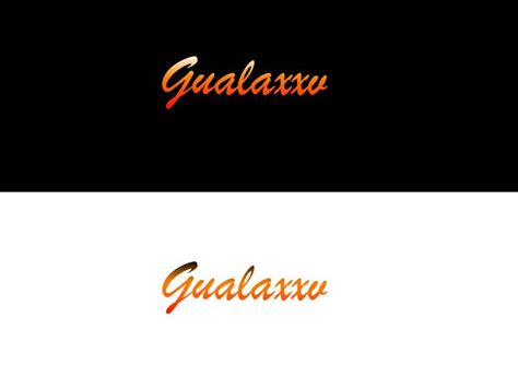 Entry #7 by arigo60 for I need a logo that reads Gualaxxv , this is a ...
