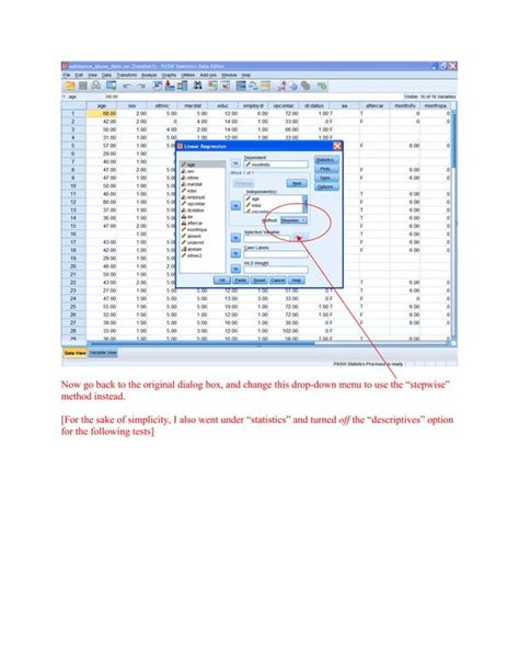 Using Multiple Logistic Regression SPSS 的图像结果