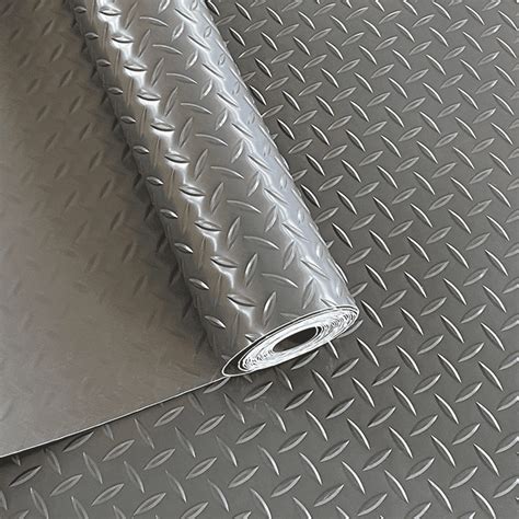OVYEOFR Garage Floor Mat, 4' x 8' Anti-slip Rubber Flooring Roll ...
